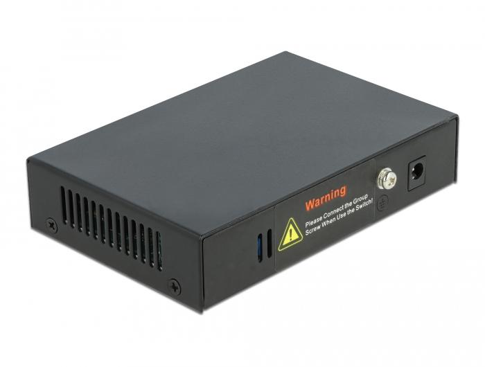 Delock Gigabit Ethernet Switch 4 Port POE + 1 RJ45