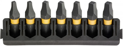 Imp Dewalt Zubehör-Bit-Set | Halter + Torsion wirken | 25mm | sq1 x2, sq2 x3, sq3 x2 - dt70815-qz