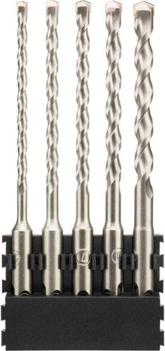 Dewalt Zubehörhalter + SDS Plus | 5 Stück | 5,5x160mm x1, 6x160mm x1, 7x160mm x1, 8x160mm x1, 10x160mm x1 - dt70835-qz