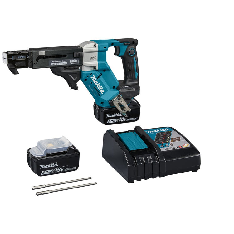 Makita dfr452rtj | 18v | Schraubenmaschine | 20-41mm | 5,0 Ah Akku (2 Stück) | Schnellladegerät in Mbox DFR452RTJ
