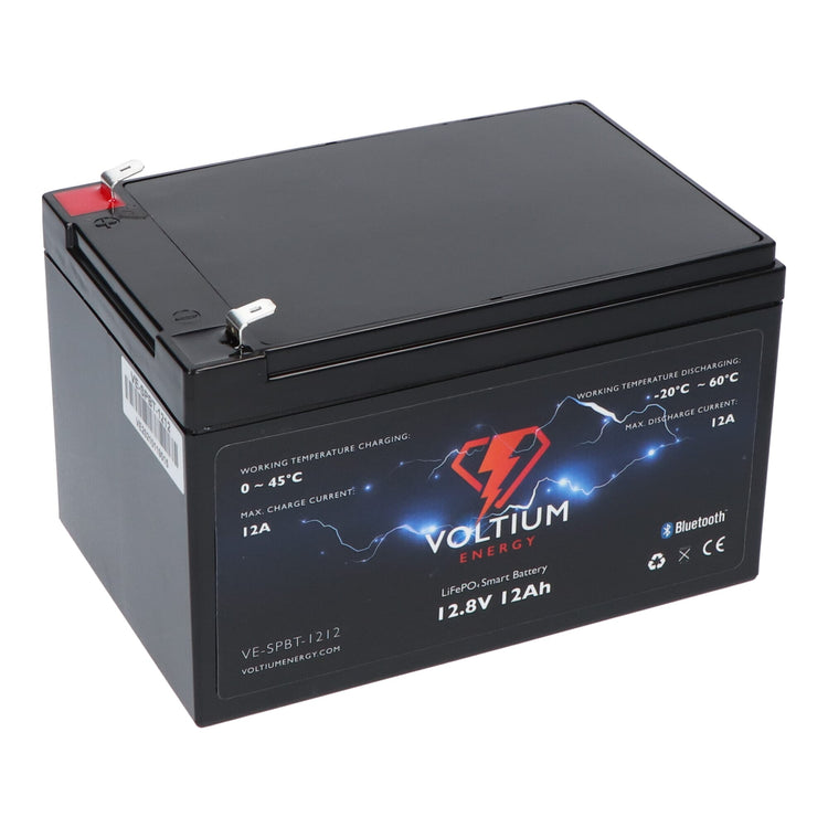 Voltium Energy LifePO4 Batterie 12,8 V 12AH Bluetooth