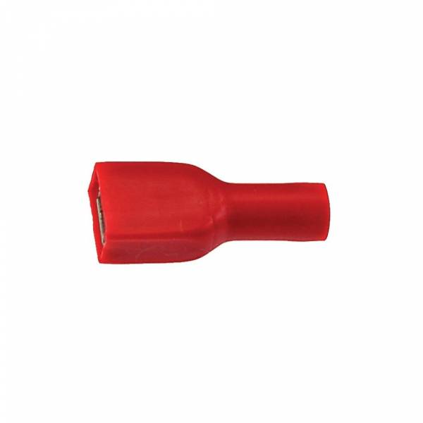 Bofix -Kabelschuh flach, weiblich 6,3 mm. Vollständig isoliert. pro 25