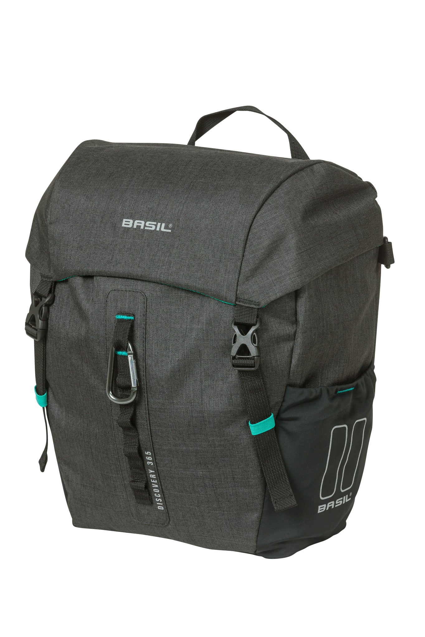 Basil Discovery 365D Einzelfahrradtasche M - Leicht, kompakt, wasserdicht - Schwarz