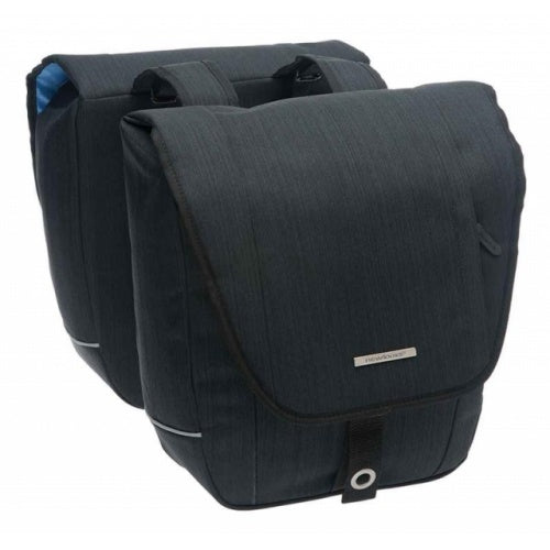Avero Doppelfahrradbeutel - Wasser -Repellent Polyester - 25 l - Schwarz
