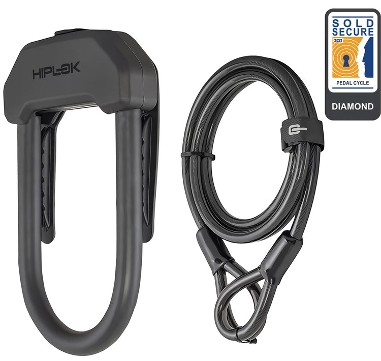Hiplok dx plus - Bügelschloss mit 2m Kabel