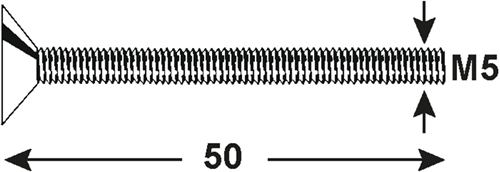 Connex Metallschraube VKPZ M5x50 6S Edelstahl-A4 - DY4850550