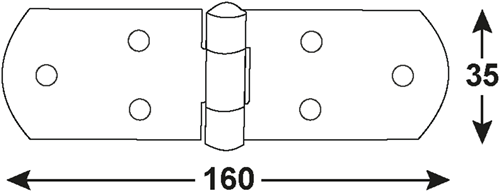 Connex-Kastenscharnier 160x35 BVZ - dyb2006421