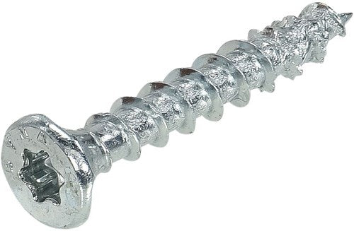 Dynaplus Unischraube Spanplattenschraube verzinkt Flachkopf Vollgewinde Torx TX10 3,0x16 | 200 Stück - 0281.01.12701