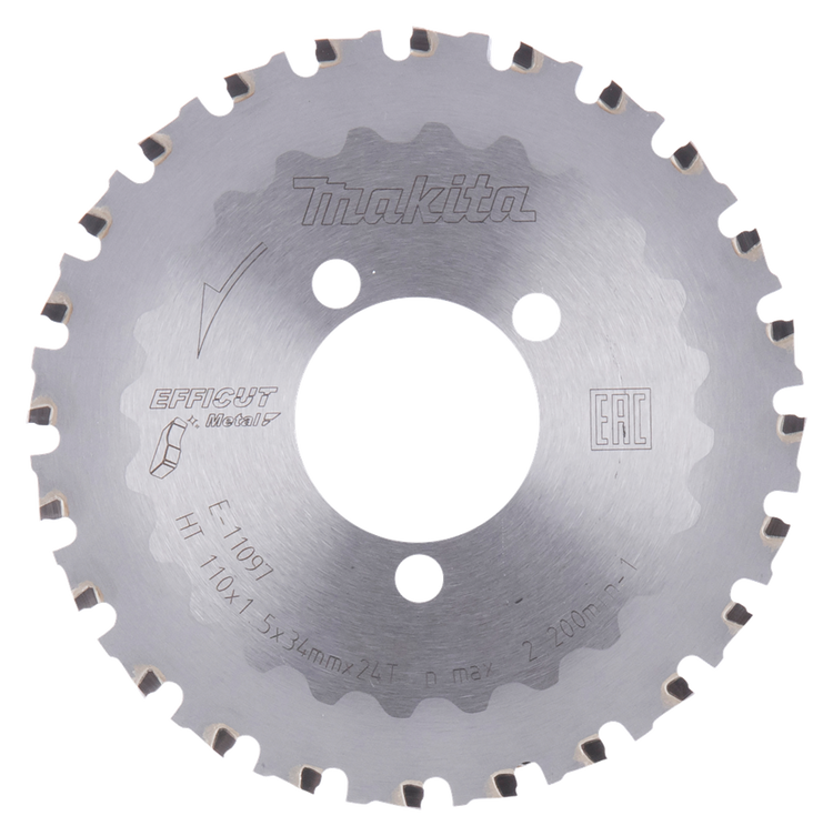 Makita Zubehör Kreissägeblatt Bewehrung | 110x34mm Wirkung 24t - e-11097 e-11097