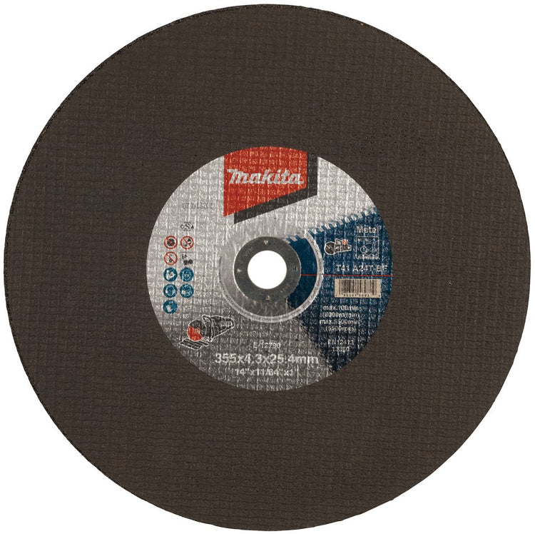 Makita Zubehör E-12790-5 Trennscheibe | Stahl | 355x25,4x4,3mm | 5 Stück - e-12790-5