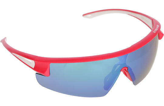 Trivio - Fahrradbrille Hadley Rot Weiß mit 2 Zusatzgläsern
