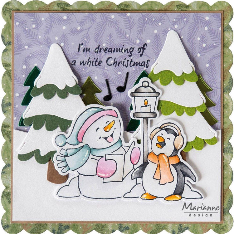 Marianne Design • Clear Stamps Stanzformen Elines Tiere Schneemann Pinguin