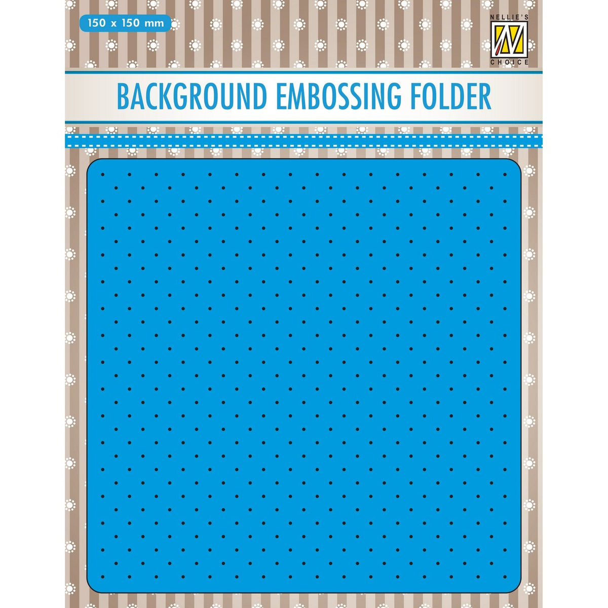 Nellies Wahl • 3D-Prägefolder Hintergrund kleine Punkte 15x15cm
