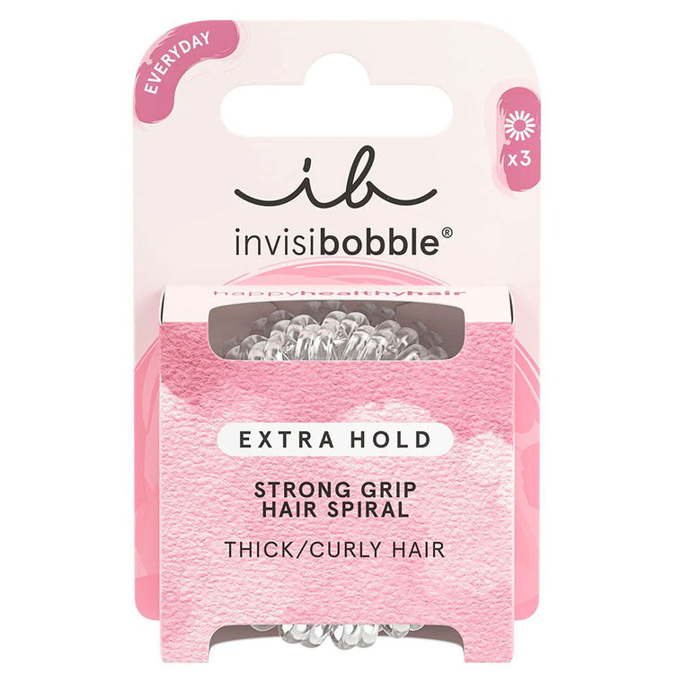 Invisibobble Invisibobble Extra Hold Crystal Clear 3 Teile