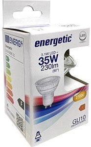 Energetischer energetischer LED -Spot Gu10 3.1W 2700K 230 V warmes Weiß