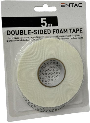 Entac doppelseitiges Schaumstoffband, 19 mm, Rolle 5 m – 4139520