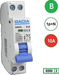 Enzo Gacia Installationsautomat 10a. B-Wagen 2p Gacia – 4517800