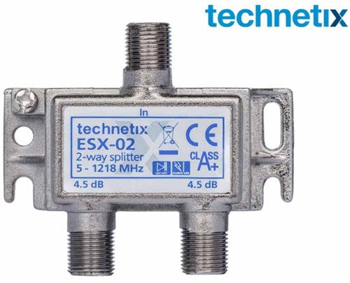 Enzo technetics esx-02 – Zweiwegeverteiler F-Stecker – 2074030
