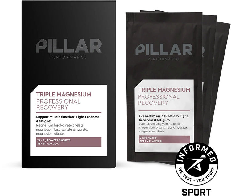 Pillar Performance Triple Magnesium Reisepaket 15x5g | Ananas-Kokosnuss