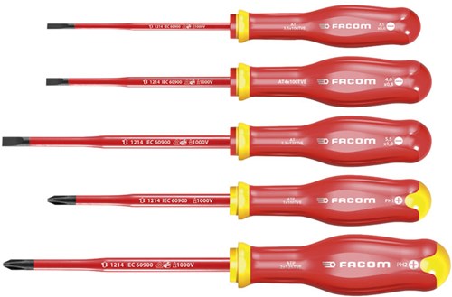 FACOM isolierter Schraubendrehersatz 5-teilig