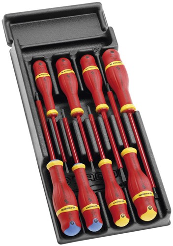 Facom-Modul mit 8 isolierten protwist®-Schraubendrehern – 1000 Volt – mod.at1ve