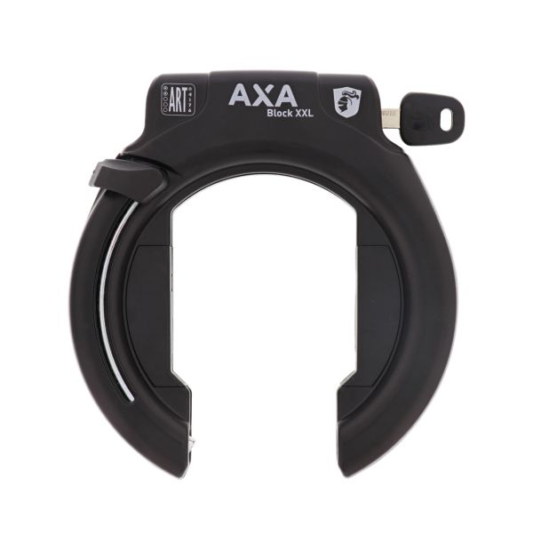 AXA XXL Schwarzer Ringschloss + Satteltasche + ULC100 Halskette