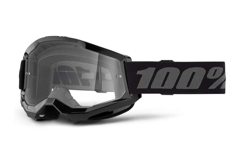 100 % Strata 2 (klare Linse FA23) schwarz – Schutzbrille