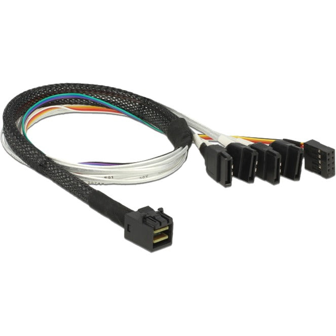 Delock Cable Mini SAS HD SFF-8643> 4 x SATA 7 PIN, 0,5 m