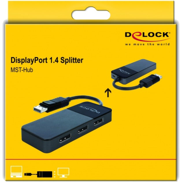 Delock DisplayPort 1.4 in> 3x DisplayPort Out