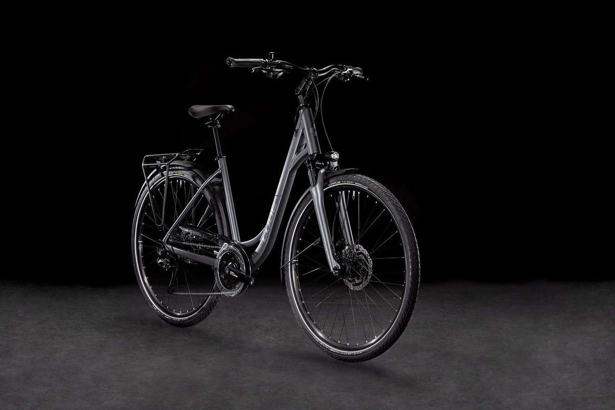 Cube Touring Pro Easy-Entry-Platte in Grau und Metall