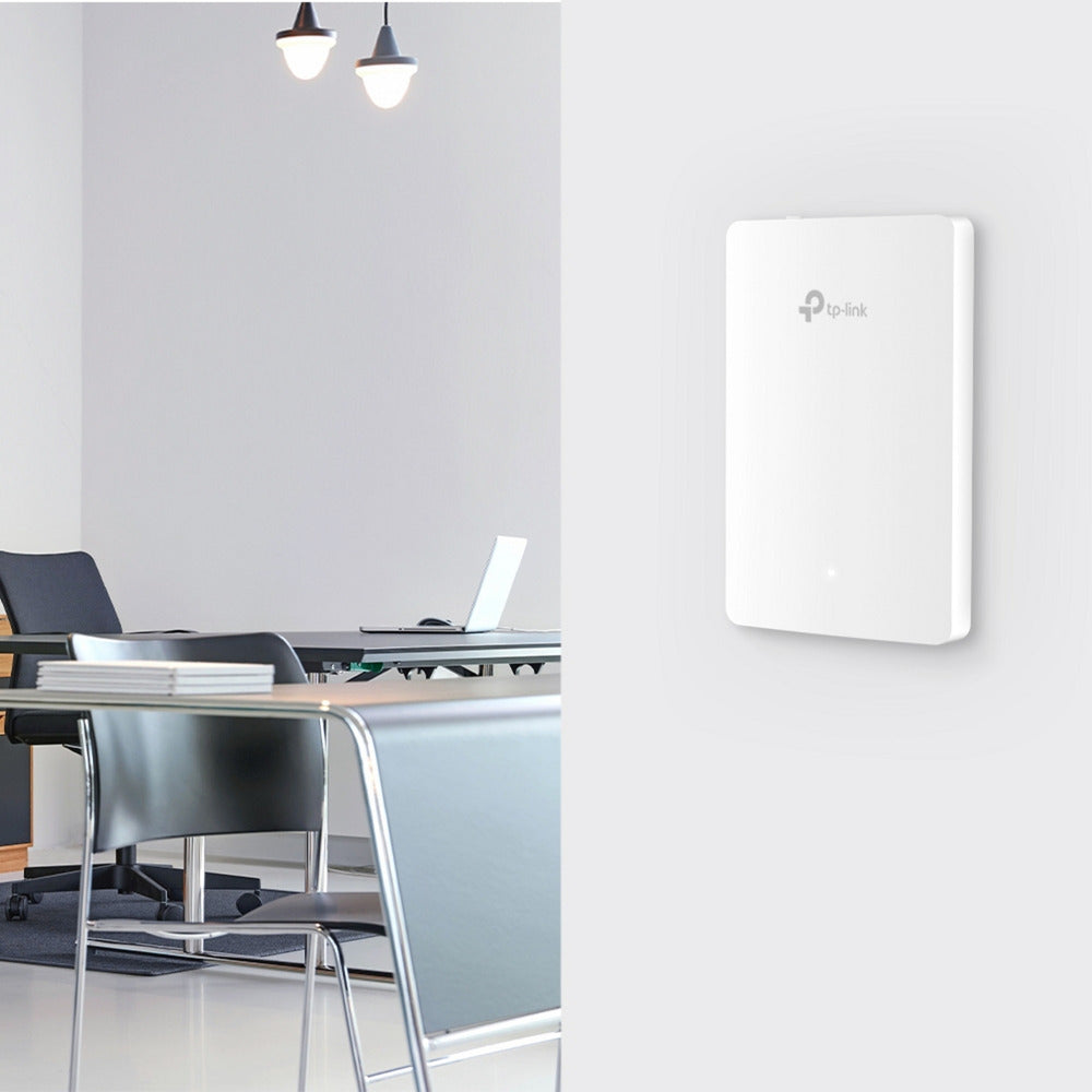 Tp-link omada eap615-wall ax1800 wandplatte wifi 6 access point (weiß, poe)