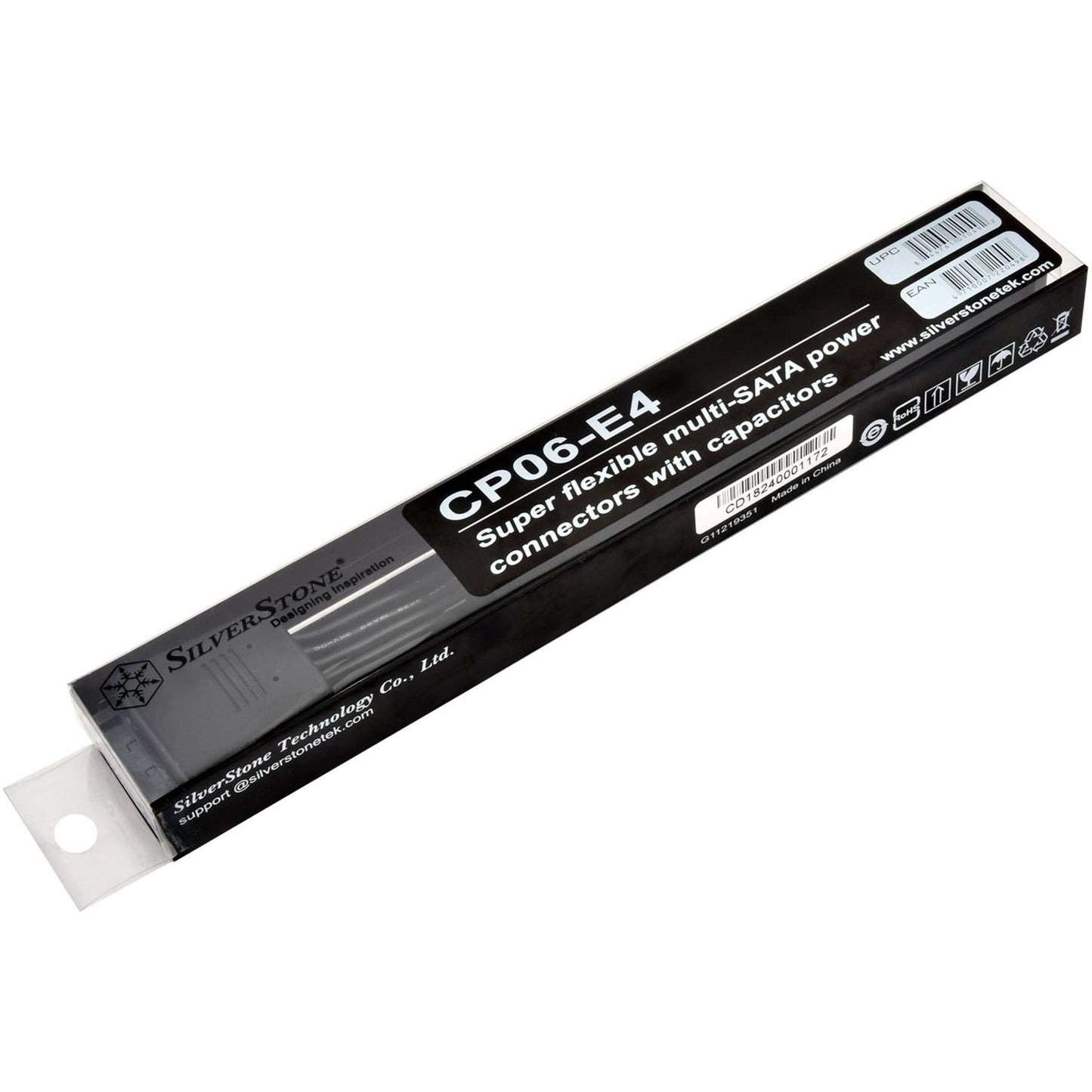 Silverstone SST-CP06-E4, 1x 15-polige SATA> 4x 15-polige Sata