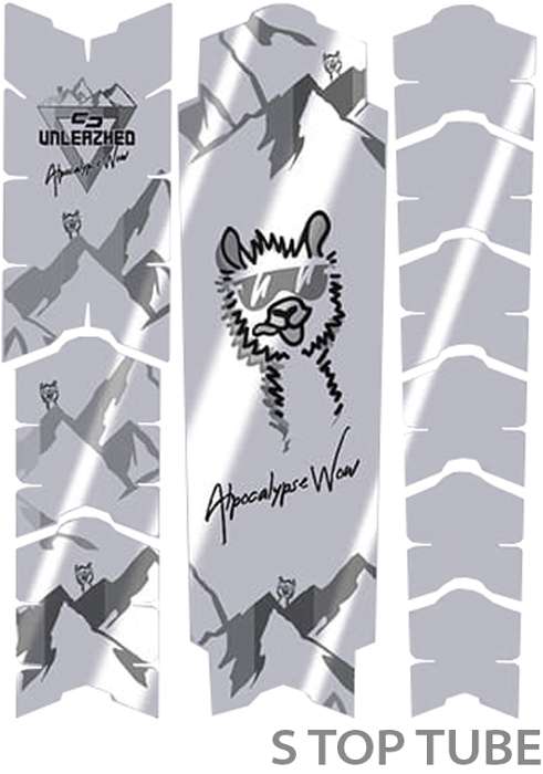 Unleazhed kratzfeste Rahmenschutzfolie – Alpocalypse Alpine Rose Samerberg Schwarz glänzend