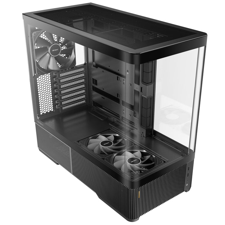 Antec C6 Curve Air Midi-Tower-Gehäuse (schwarz | 2x USB-A | 1x USB-C | gehärtetes Glas)