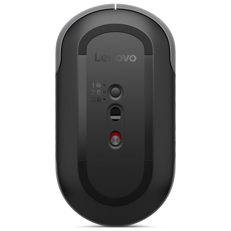 Lenovo 700 Multi-Device Wireless Silent Mouse (grau, 1600–4000 dpi, Bluetooth 5.3 2,4 GHz)