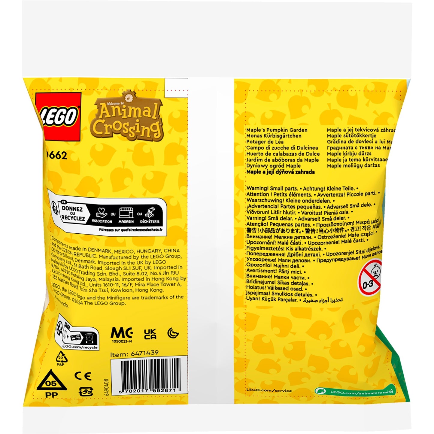 Lego Animal Crossing – Bauspielzeug „Ahorns Kürbisgarten“ (30662)