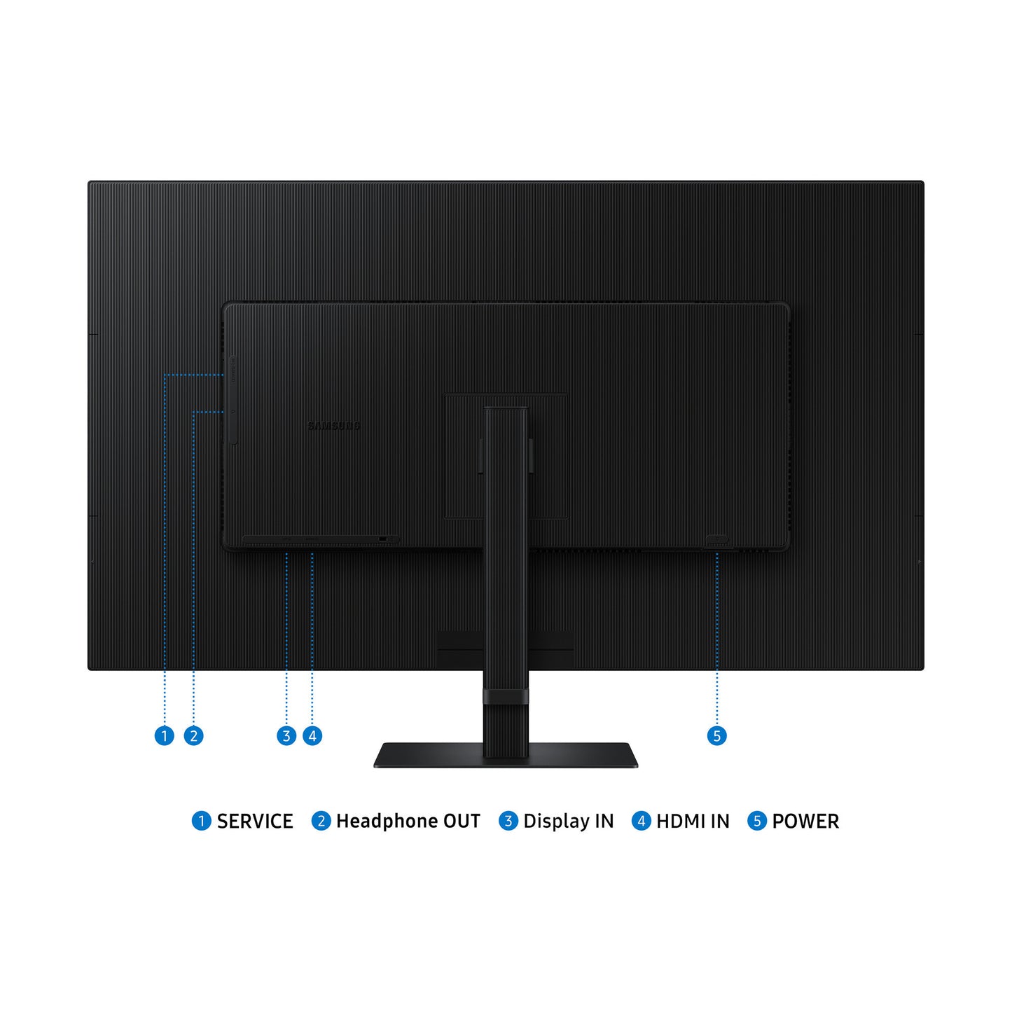 Samsung Viewfinity S7 S70D UHD 37 4K UHD-Monitor (schwarz, 1x HDMI, 1x Displayport, LAN)