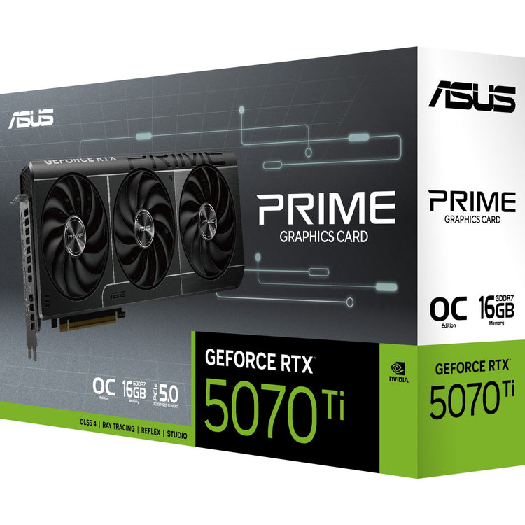 Asus Prime GeForce RTX 5070 Ti OC 16G Grafikkarte (3x Display Port, 1x HDMI)