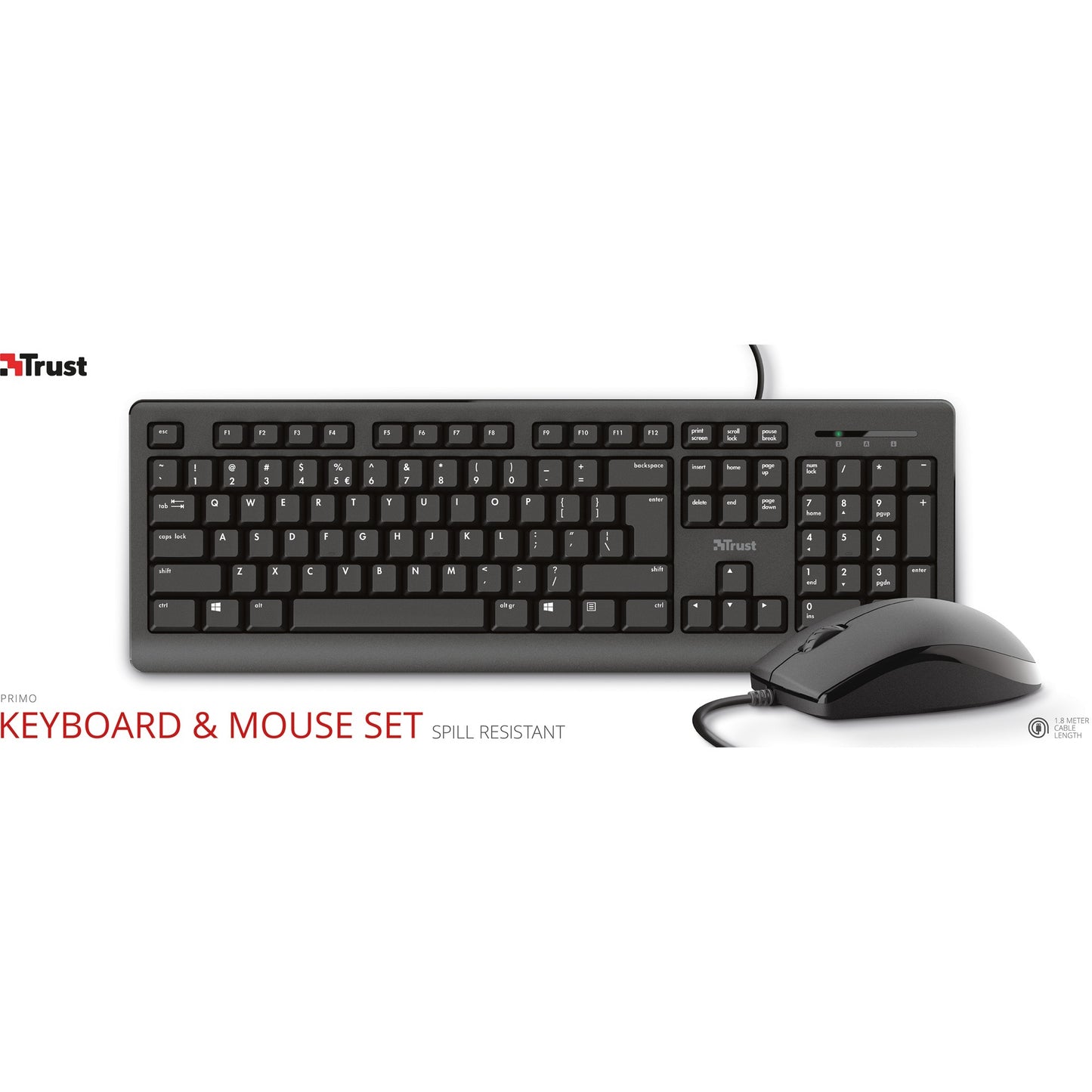 Vertrauen Sie Tastatur -Maus -Set