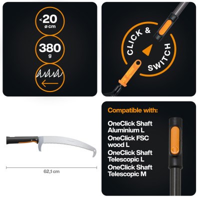 Fiskars Oneclick gebogene Säge – 1080690