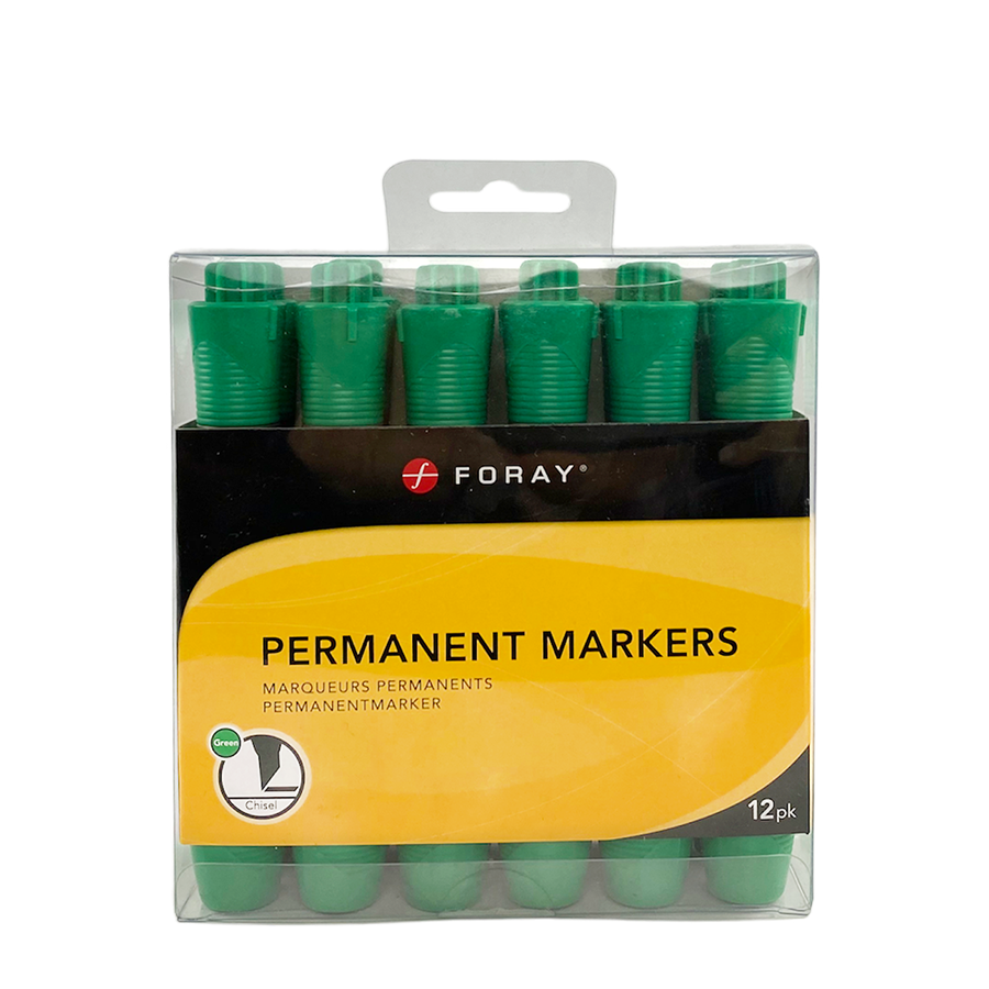 Foray Permanentmarker grün 12 Stück