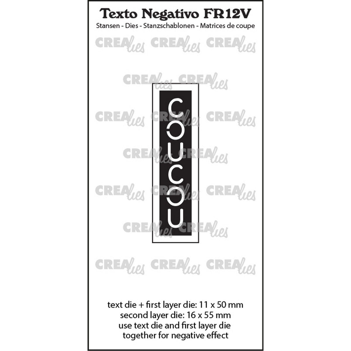 Crealies • texto negativo coucou (vertikal)