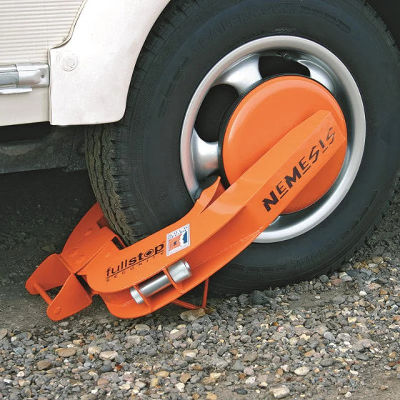 FullStop Nemesis Wheel Clamp Universal Stahlorange