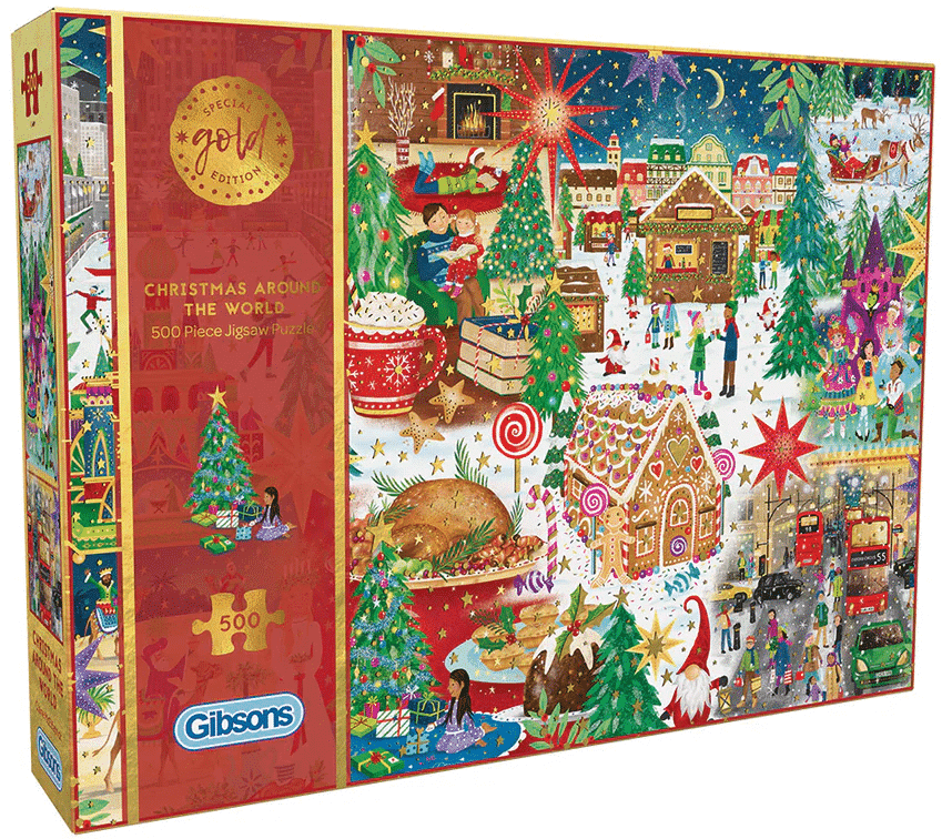 Intro Gibson Weihnachtspuzzle Weihnachten rund um die Welt 1000 Teile