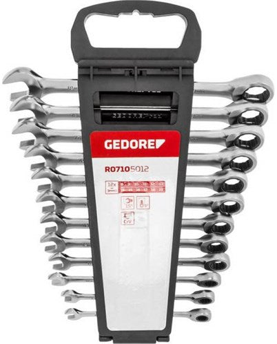 Gedore red r07105012 Ringratschenschlüssel-Satz metrisch 8 - 19 mm 12-teilig 3300850 - r07105012