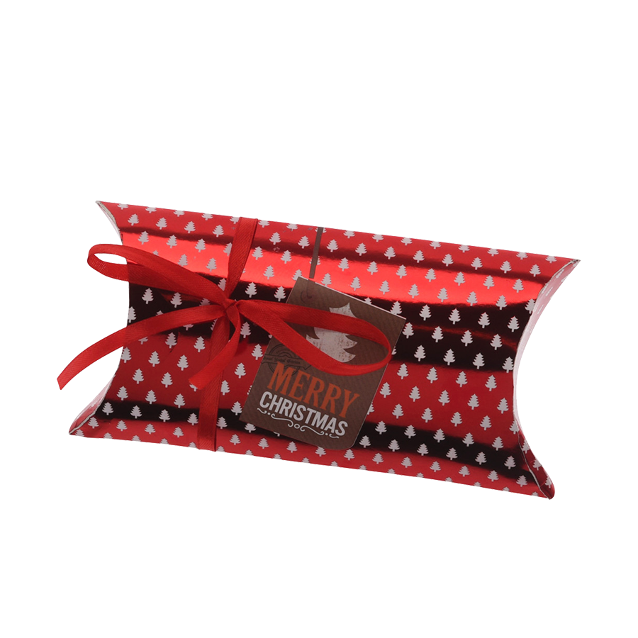 Geschenkbox Weihnachten rot 18x9cm 4 Stück