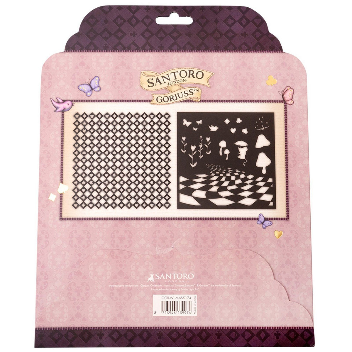 Studioleuchte • Gorjuss „Lost in Wonderland“-Maske, 2 Designs