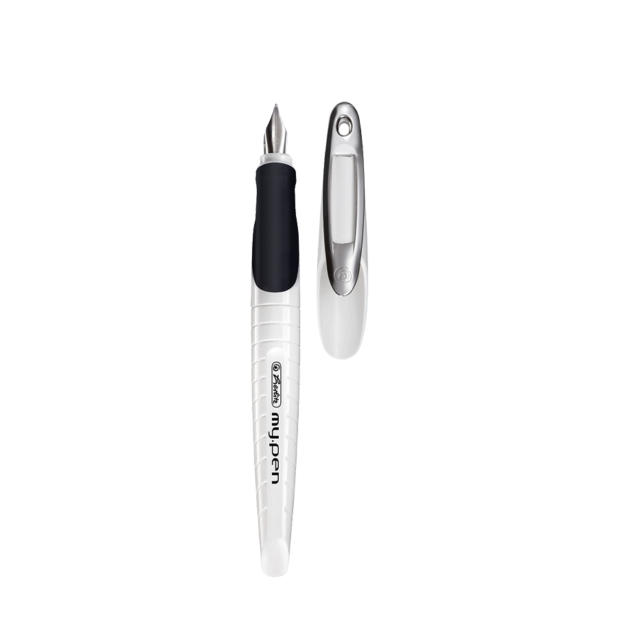 Herlitz Füllfederhalter my.pen für Linkshänder weiß