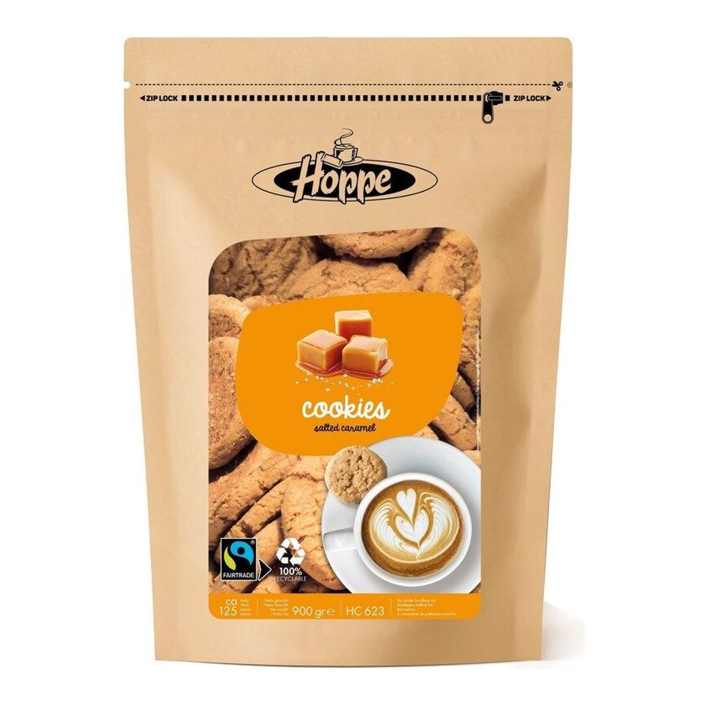 Hoppe-Kekse, gesalzenes Karamell, fair gehandelt (900gr)