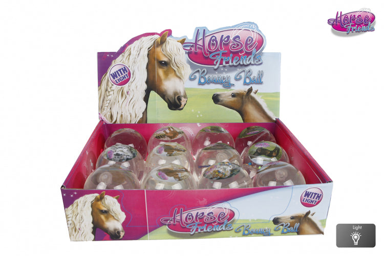 Verschiedene Marken von Horse Friends Hüpfball mit Licht (6,5 cm, 6 sort.)
